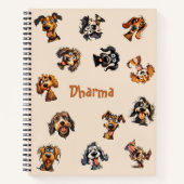 Grappig gepersonaliseerd Hondenliefhebber cadeau Notitieboek (Voorkant)