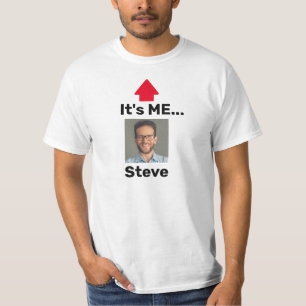 Grappig gepersonaliseerd Ik ben op masker T-shirt