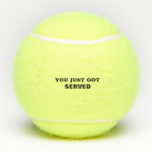 Grappig gepersonaliseerd je hebt net Served Tennis Tennisballen (Achterkant)