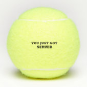 Grappig gepersonaliseerd je hebt net Served Tennis Tennisballen (Voorkant)