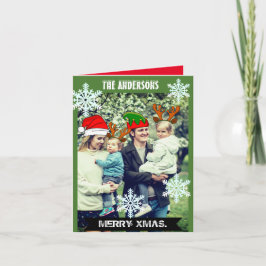 Grappig gepersonaliseerd kerstfeest petten fotonod