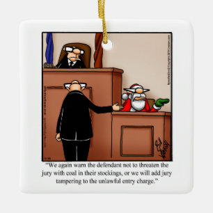 Grappig gepersonaliseerd kerstornament cadeau keramisch ornament
