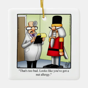 Grappig gepersonaliseerd kerstornament cadeau keramisch ornament