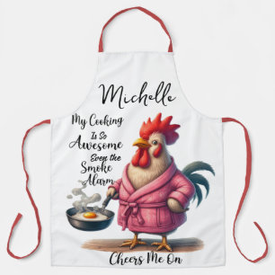 Grappig gepersonaliseerd kip Gezegde Schort