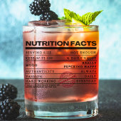 Grappig gepersonaliseerd label voor klassieke typo whisky glas