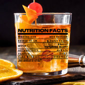 Grappig gepersonaliseerd label voor klassieke typo whisky glas