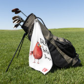 Grappig Gepersonaliseerd Monogram Golfhanddoek (Groen)