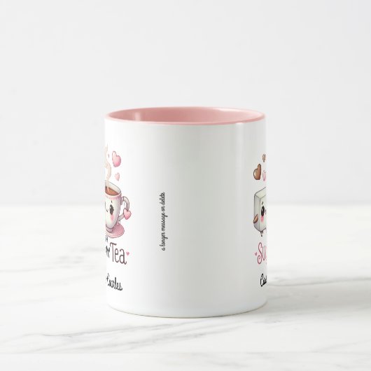 Grappig Gepersonaliseerd paar "Sugar to My Tea" Mok (Midden)