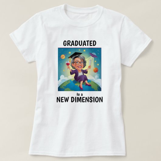 Grappig gepersonaliseerd pensioen t-shirt (Design voorkant)