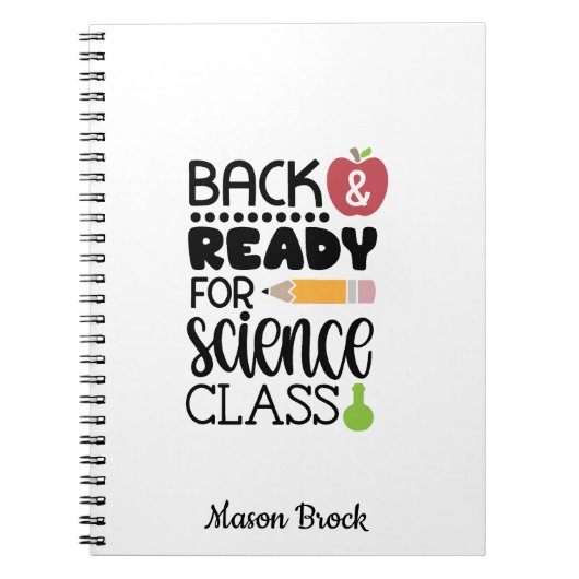 Grappig gepersonaliseerd schoolcadeau Notitieboekj Notitieboek (Voorkant)