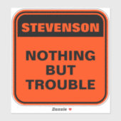 Grappig gepersonaliseerd sinaasappel alleen maar p sticker (Vel)