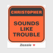 Grappig gepersonaliseerd sinaasappel klinkt als pr sticker (Vel)