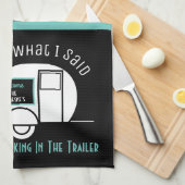 Grappig gepersonaliseerd "Sorry toen we..." Keuken Theedoek (Quarter Fold)