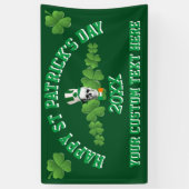 Grappig gepersonaliseerd Sr Patrick's dag. Spandoek (Verticaal)