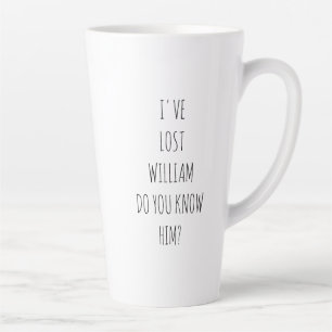 Grappig gepersonaliseerd stripboek verloren latte mok