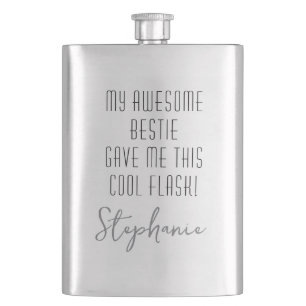 Grappig gepersonaliseerd van Bestie Cool Modern Flacon