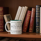 Grappig gepersonaliseerd "We wensen je een vrolijk Tweekleurige Koffiemok