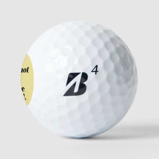 Grappig gepersonaliseerd zet me neer Gezegde Golfballen (Logo)