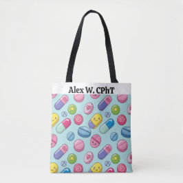 Grappig Gepersonaliseerde Apotheek Aangepaste CPhT Tote Bag