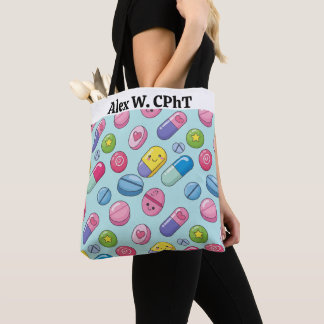 Grappig Gepersonaliseerde Apotheek Aangepaste CPhT Tote Bag