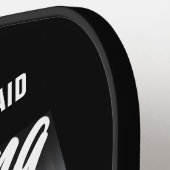 Grappig gepersonaliseerde Drink Wijn Pickleball Paddle (Links Detail)