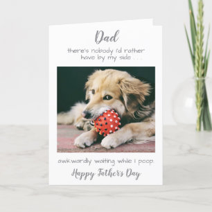 Grappig gepersonaliseerde foto van Pet Pap Fathers Feestdagen Kaart