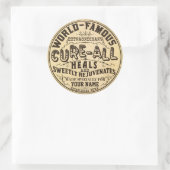 Grappig  gepersonaliseerde genezing alles ronde sticker (Tas)