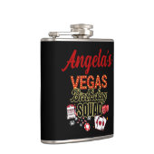 Grappig Gepersonaliseerde Las Vegas Verjaardag Par Heupfles (Rechts)