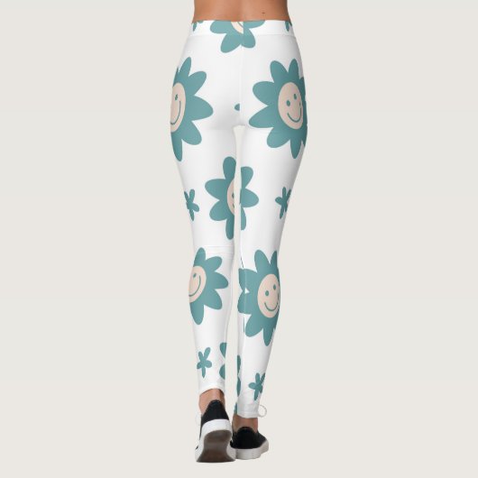 Grappig gepersonaliseerde leggings florale stijlen (Achterkant)
