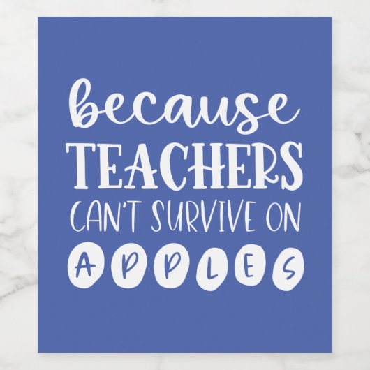 Grappig gepersonaliseerde leraar Gift Survive op a Wijn Etiket (Enkel label)