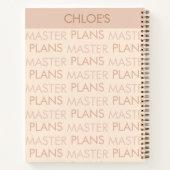 Grappig Gepersonaliseerde Masterplannen Kantoor Te Notitieboek (Achterkant)