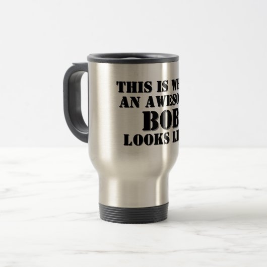 Grappig Gepersonaliseerde Naam Gift Travel / Commu Reisbeker (Voorkant links)