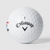 Grappig Gepersonaliseerde naam Verjaardag Quote Golfballen (Logo)