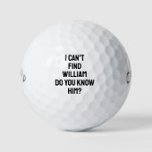Grappig Gepersonaliseerde naam Verjaardag Quote Golfballen (Voorkant)