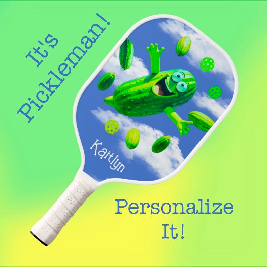 Grappig Gepersonaliseerde Pickleman Pickleball Pad Paddle