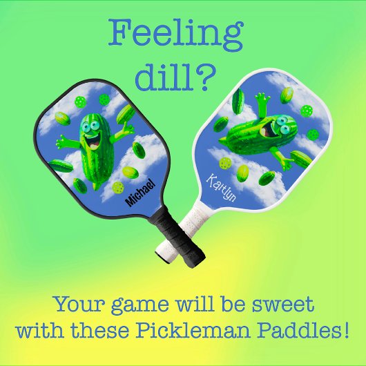 Grappig Gepersonaliseerde Pickleman Pickleball Pad Pickleball Paddle
