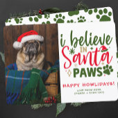 Grappig Gepersonaliseerde Schattigee Hond Kerstfot Feestdagenkaart