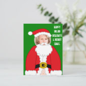 Grappig gepersonaliseerde sinterkletskostuum in ee briefkaart (Staand voorkant)