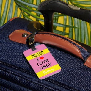 Grappig Gepersonaliseerde Tas Aandacht Label /I lo Bagagelabel