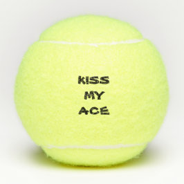 Grappig gepersonaliseerde tekst Kus My Ace Tennisballen
