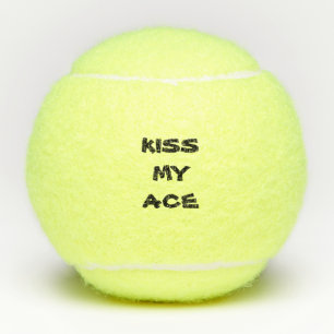 Grappig gepersonaliseerde tekst Kus My Ace Tennisballen