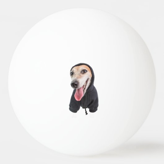 Grappig Gepersonaliseerde Uw Hond Foto Pingpongbal (Voorkant)