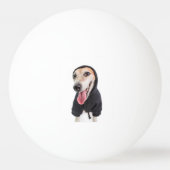 Grappig Gepersonaliseerde Uw Hond Foto Pingpongbal (Achterkant)