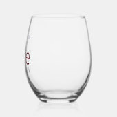 Grappig Gepersonaliseerde Wijn O'clock Wijnglas Zonder Voet (Links)