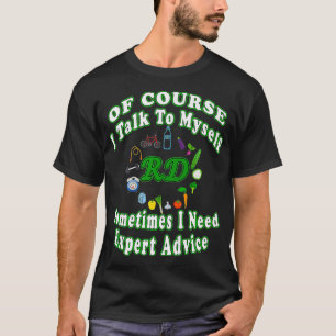 Grappig geregistreerde diëtist dat ik met mezelf p t-shirt