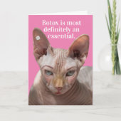 Grappig gerimpeld kat-botox is essentieel kaart (Voorkant)