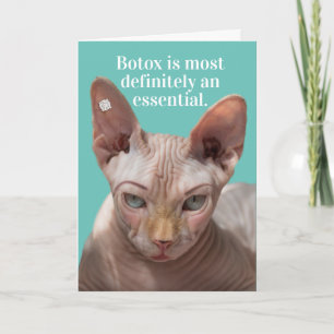 Grappig gerimpeld kat-botox is essentieel kaart