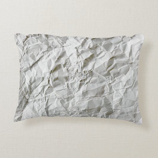 Grappig gerimpeld papier accent kussen (Achterkant)