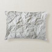 Grappig gerimpeld papier accent kussen (Achterkant)