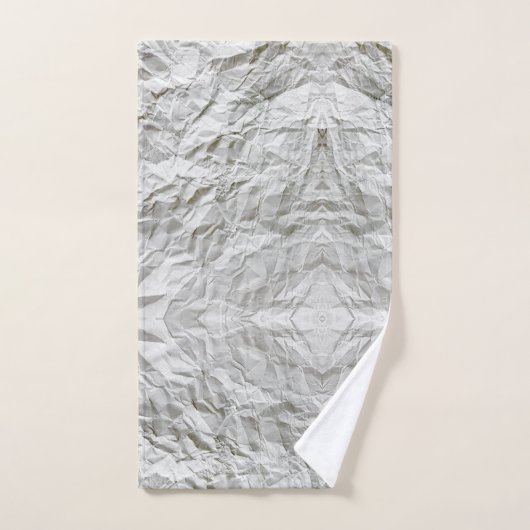 Grappig gerimpeld papier bad handdoek (Handdoek)